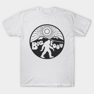 70s Bigfoot Sasquatch Shagadelic Mountains T-Shirt